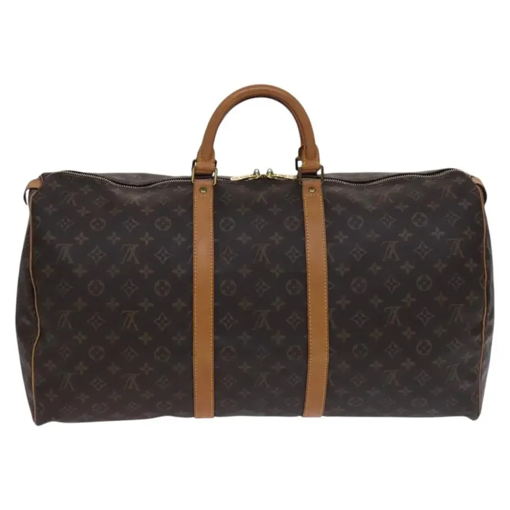 LOUIS VUITTON Monogram Keepall 55 Boston Bag M41424